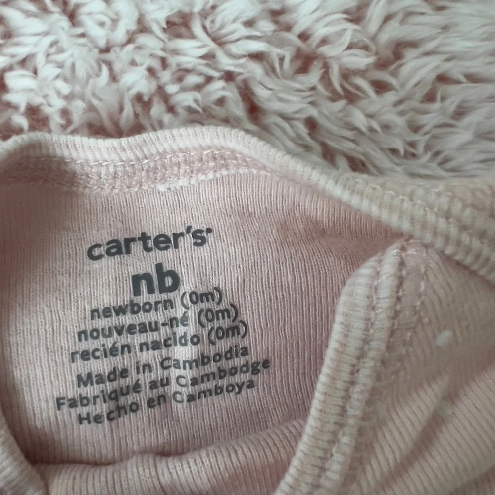 Carter’s Bundle Baby Girl Infant Newborn Sleeper Pajamas Pink Rainbow Cotton
